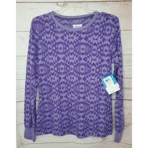 Columbia Omni Wick Advanced Evaporation Women Long Sleeve Purple Small Shirt
